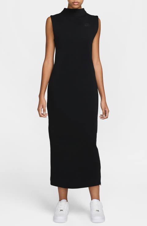 Fleece V-neck Black Sheath/Column Evening Dress