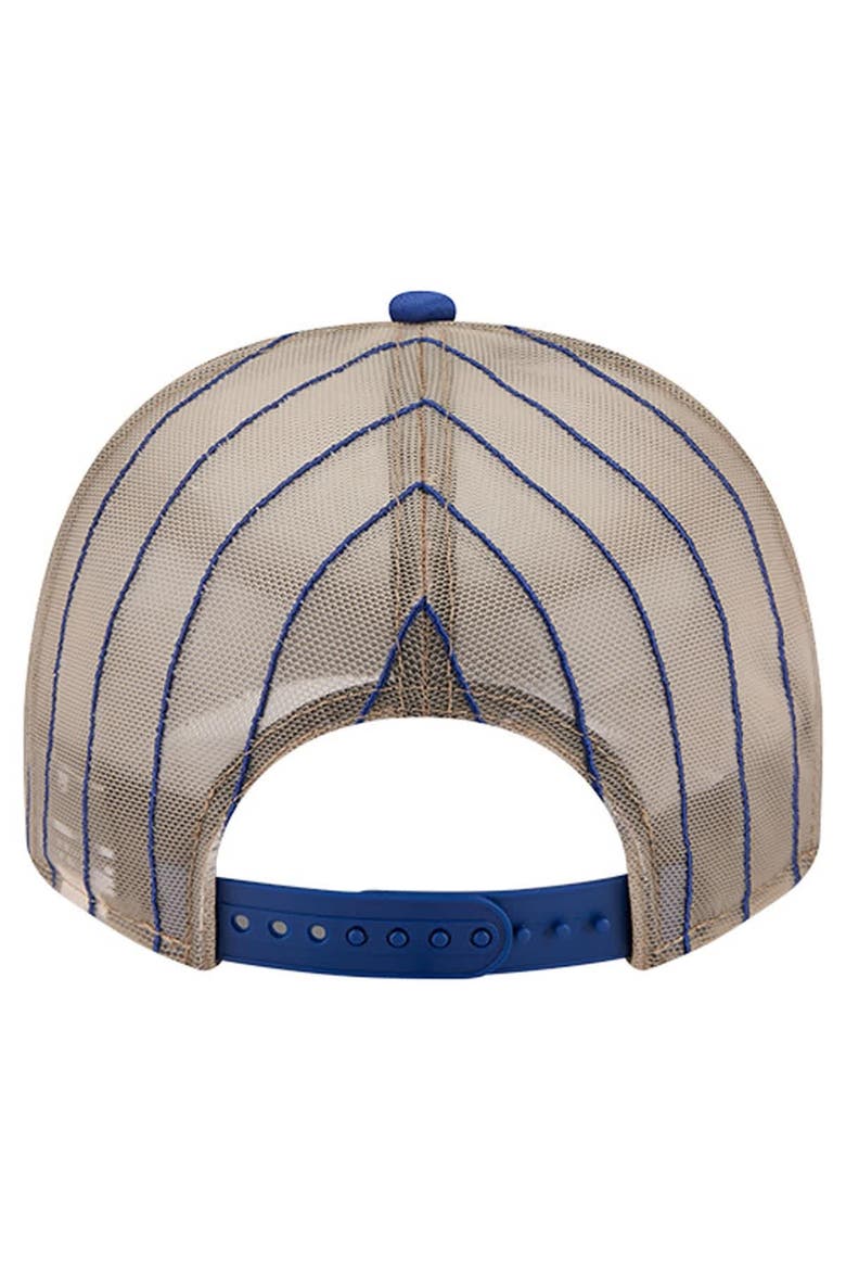 Men's New Era Royal Chicago Cubs Vintage Arched Foam Front 9FIFTY A-Frame Adjustable Trucker Hat, Alternate, color, Royal