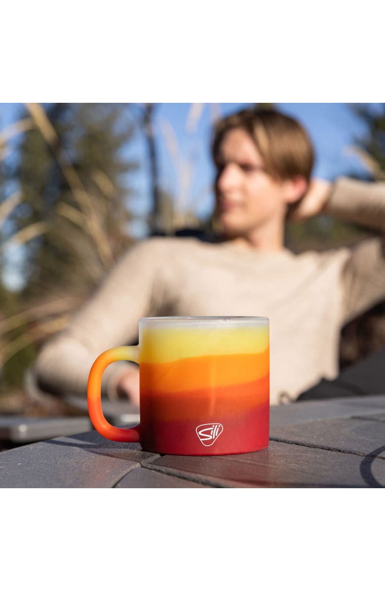 Silipint 2 Pack 16oz Silicone Coffee Mug W/ Lid, Alternate, color, 