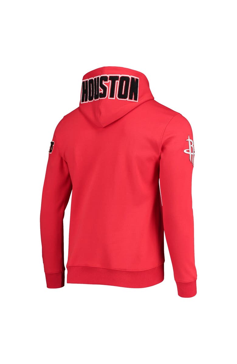 PRO STANDARD Men's Pro Standard Red Houston Rockets Chenille Team Pullover Hoodie, Alternate, color,
