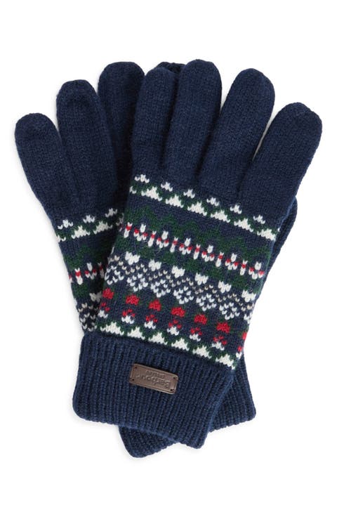 Marlow Fair Isle Wool-Blend Knit Gloves