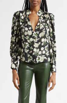 Marion Floral Print Pleated Top