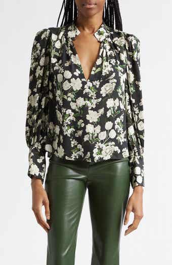 Marion Floral Print Pleated Top