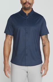 7 Diamonds Puente Performance Geometric Short Sleeve Shirt