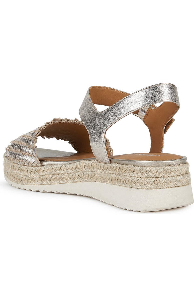 Geox Woven Ankle Strap Sandal, Alternate, color,