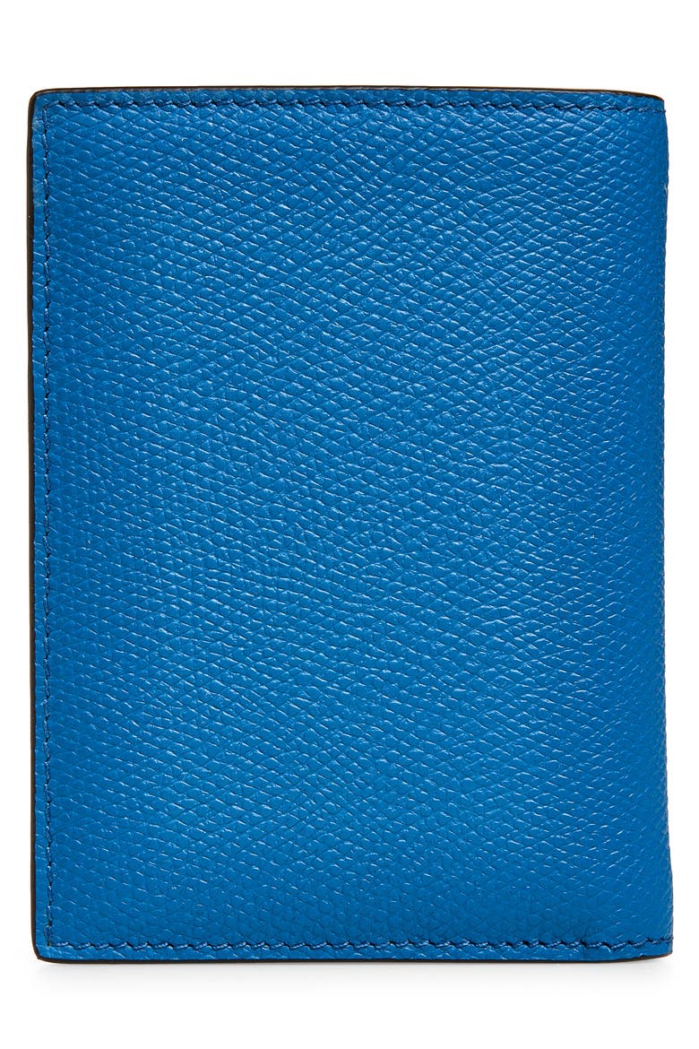 VLOGO Signature Leather Card Case, Alternate, color, MARINE