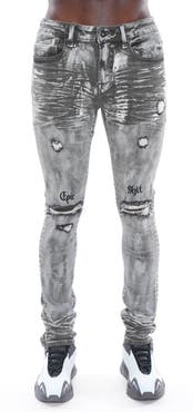 Cult of Individuality Punk Distressed Super Skinny Jeans