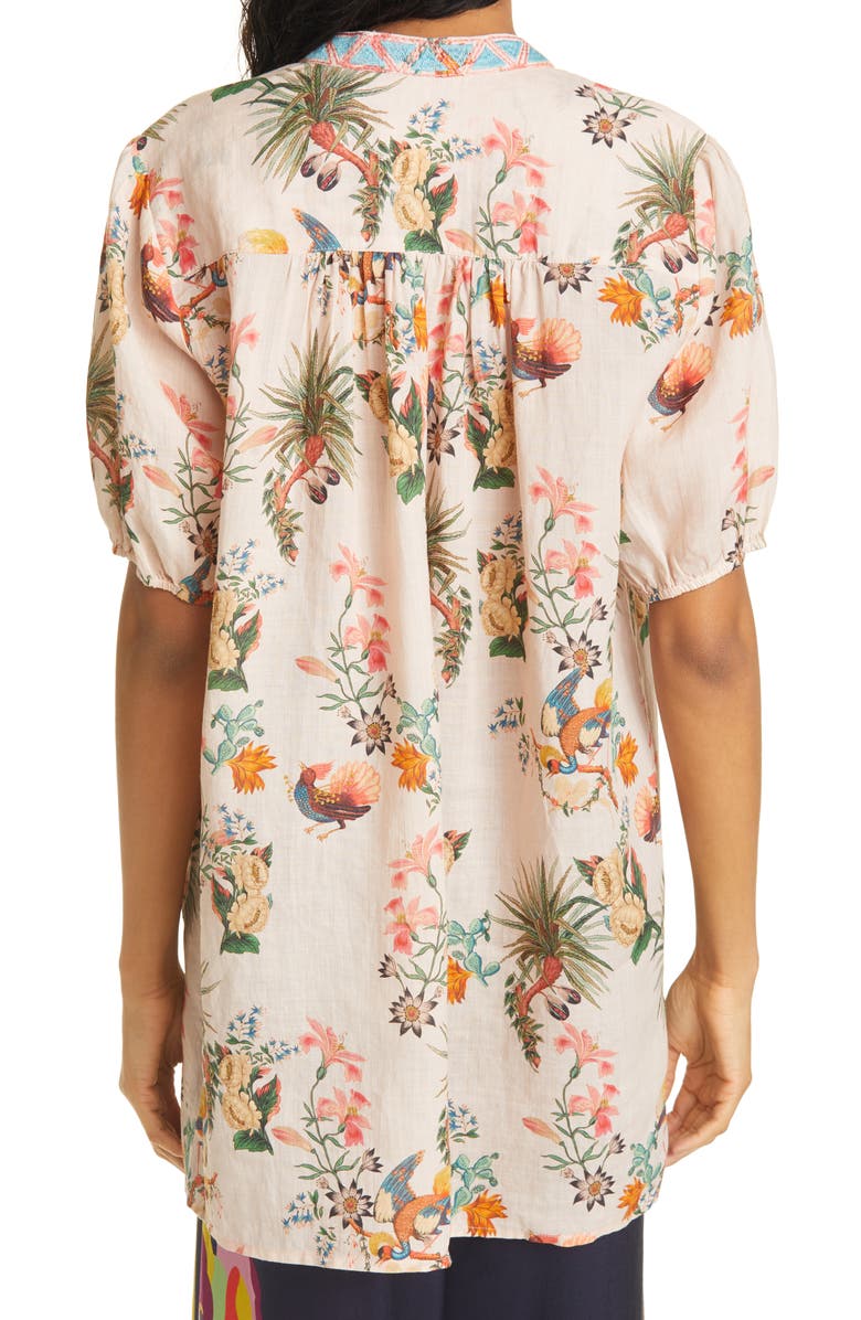 Johnny Was Caspian Floral Print Tunic Top, Alternate, color, 