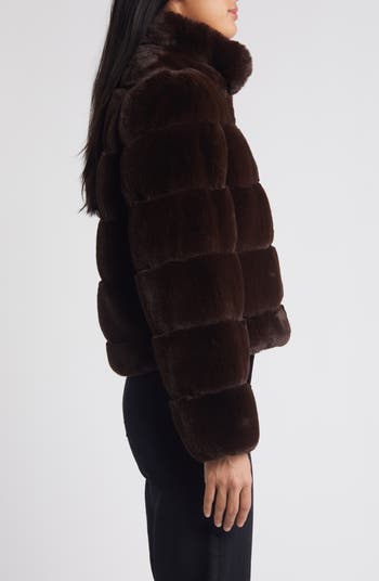 Bcbgeneration quilted faux fur coat hotsell