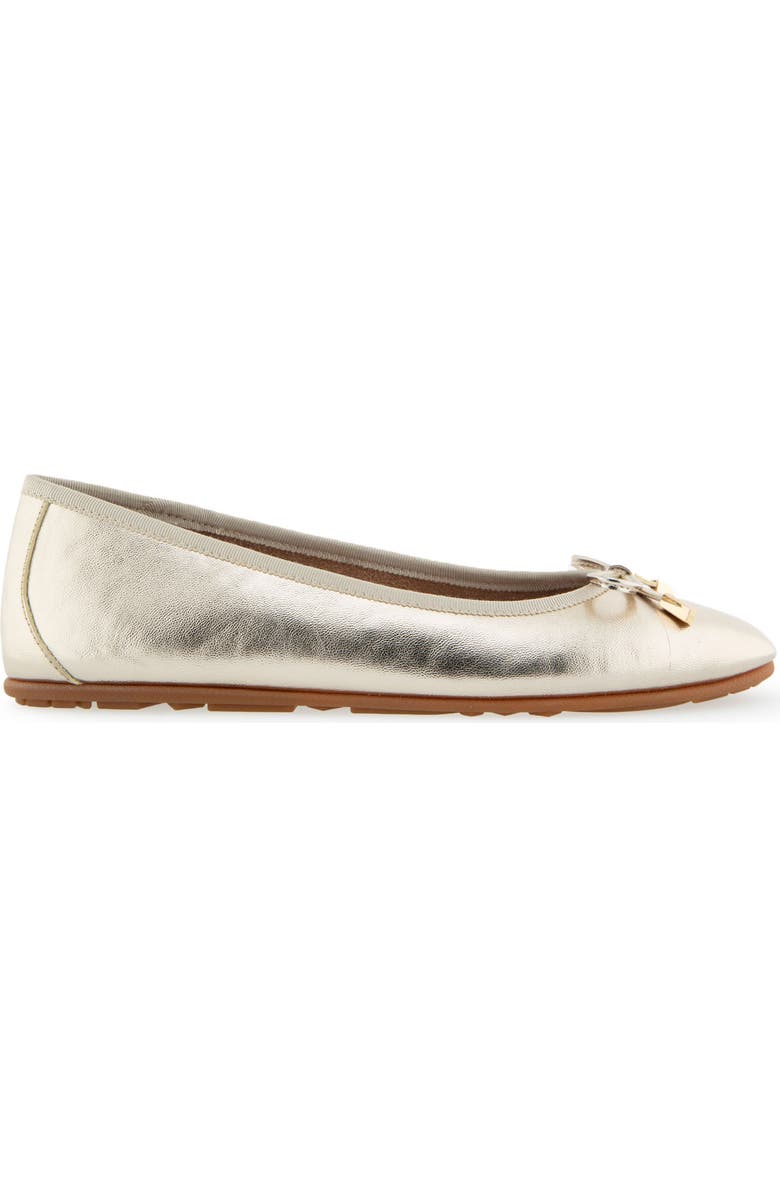 Aerosoles Pia Ballet Flat - Wide Width Available, Alternate, color, Soft Gold Pu
