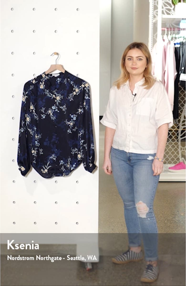 Cornelia Floral Print Blouse, sales video thumbnail