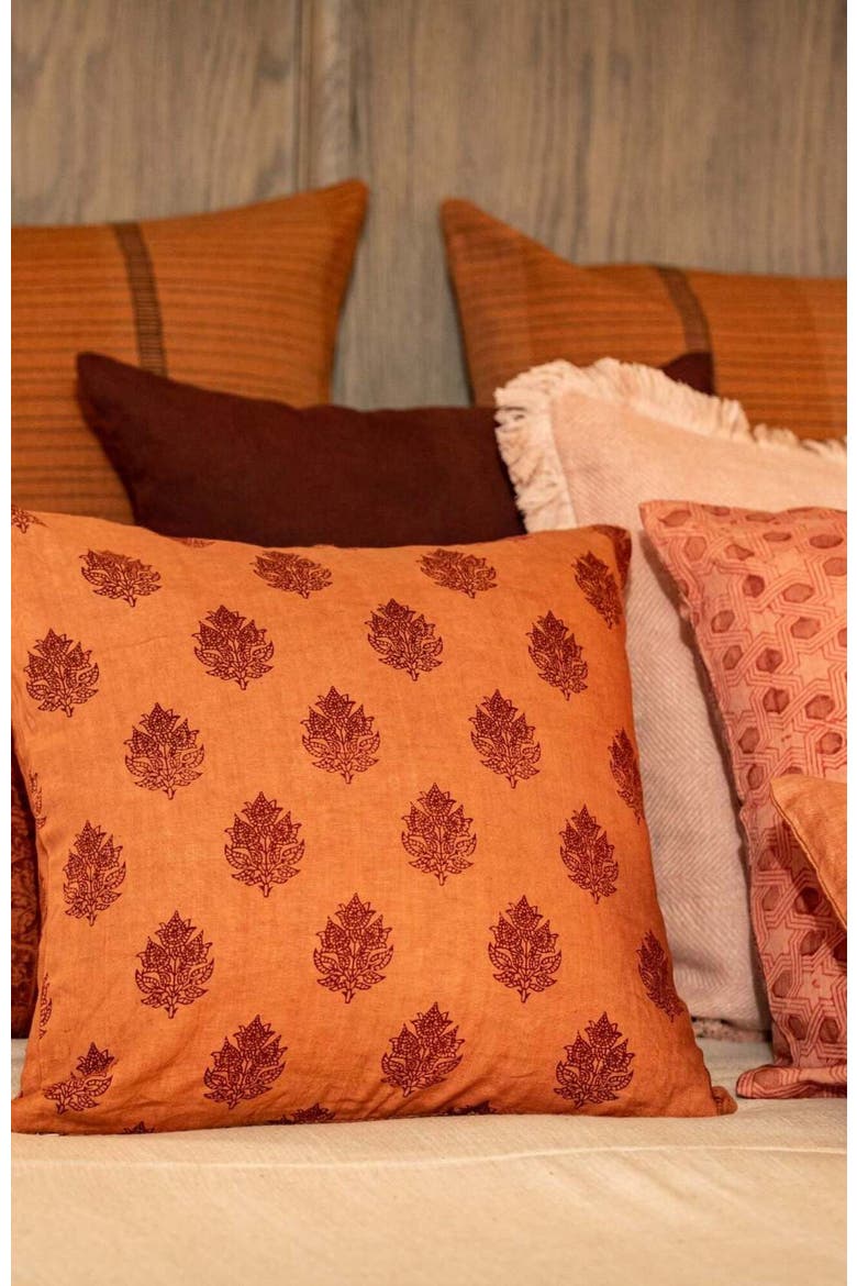 Rishi Cinnamon/Clay Decorative Pillow Cover, Alternate, color, Cinnamon/Clay