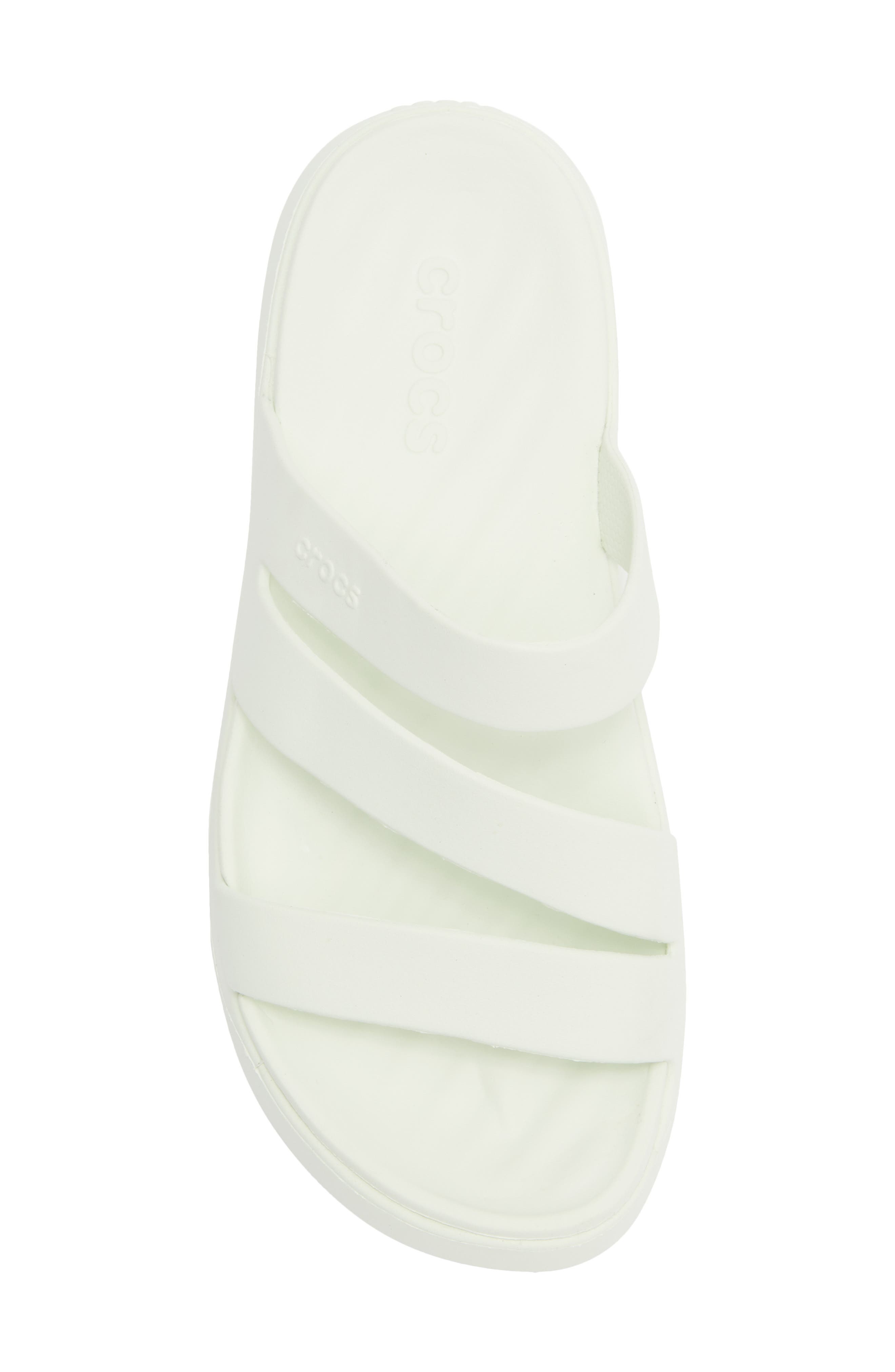 CROCS Getaway Waterproof Strappy Slide Sandal, Alternate, color, Mint Tint