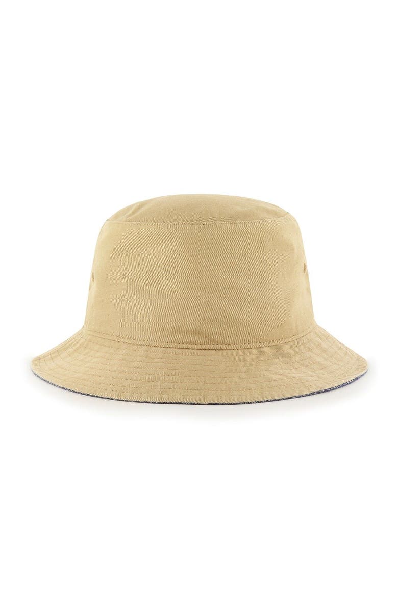Men's '47 Khaki Boston Red Sox Chambray Ballpark Bucket Hat, Alternate, color, Khaki