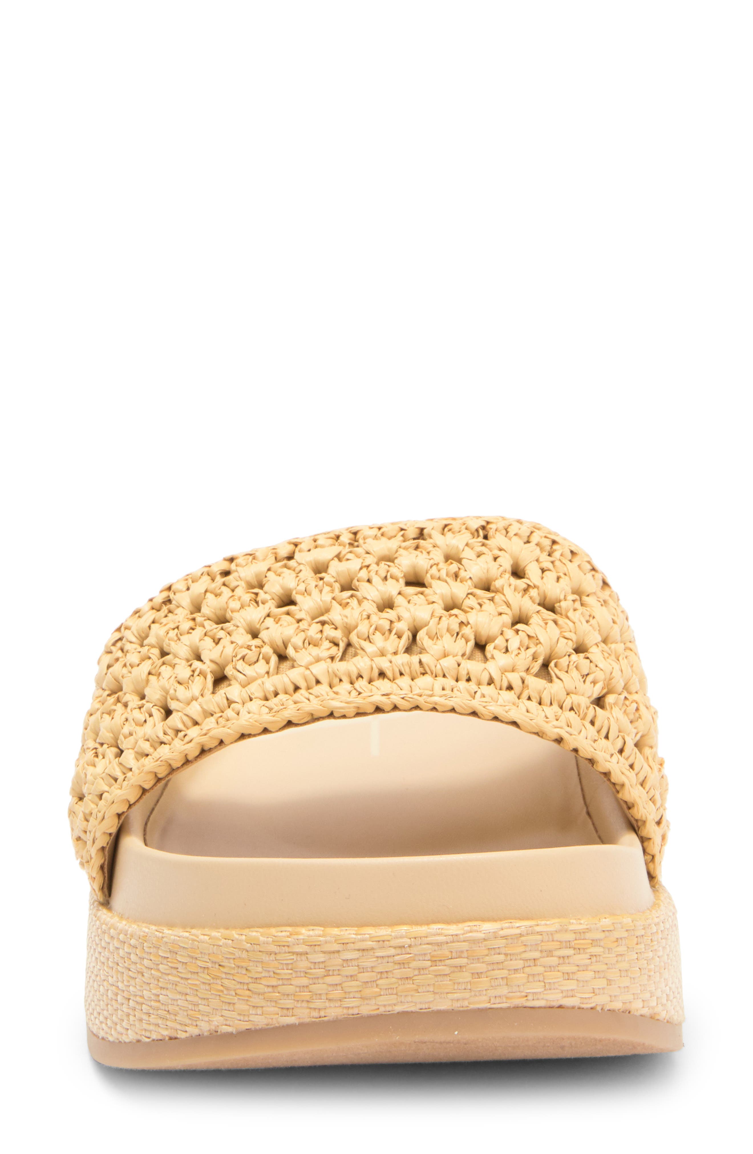 Dolce Vita Sidona Slide Sandal, Alternate, color, Light Natural Raffia