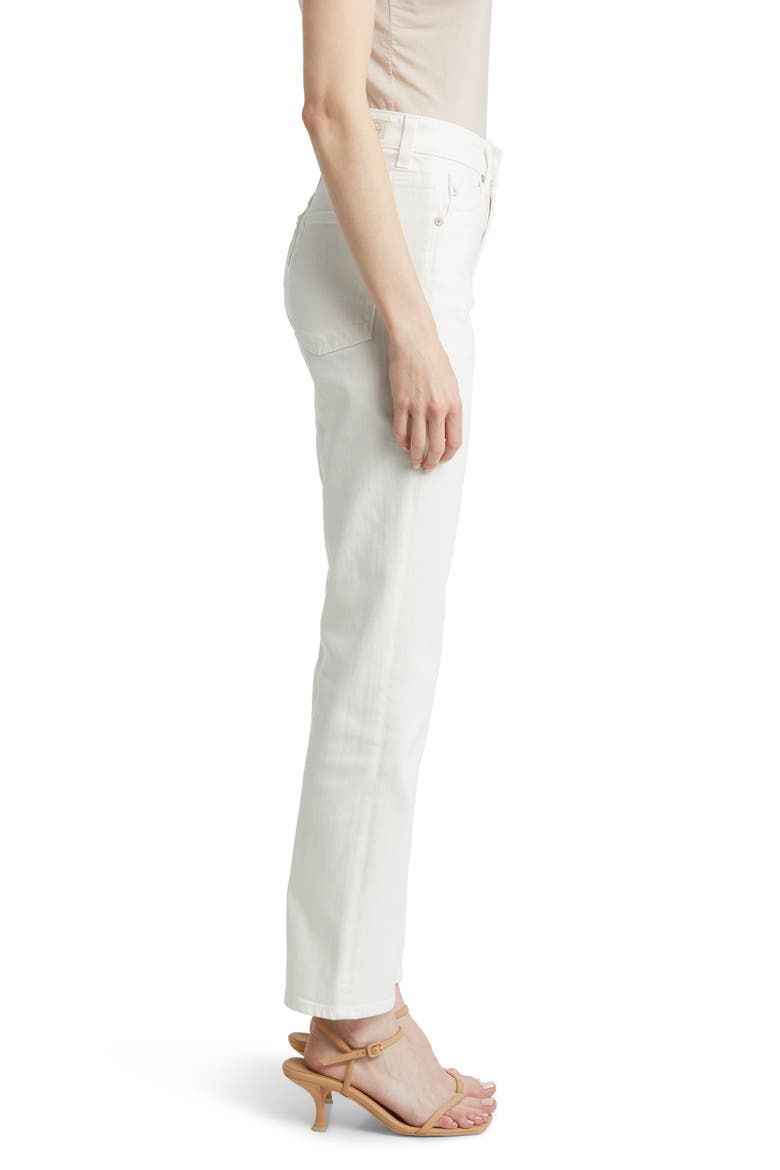 Saige High Waist Straight Leg Jeans, Alternate, color, MODERN WHITE