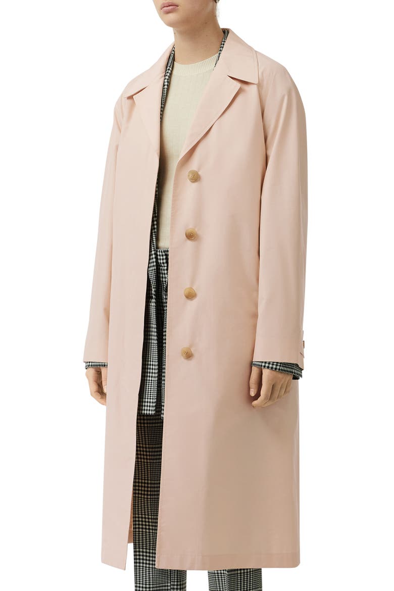 Edenderry Trench Coat, Alternate, color, CHALK PINK CHECK