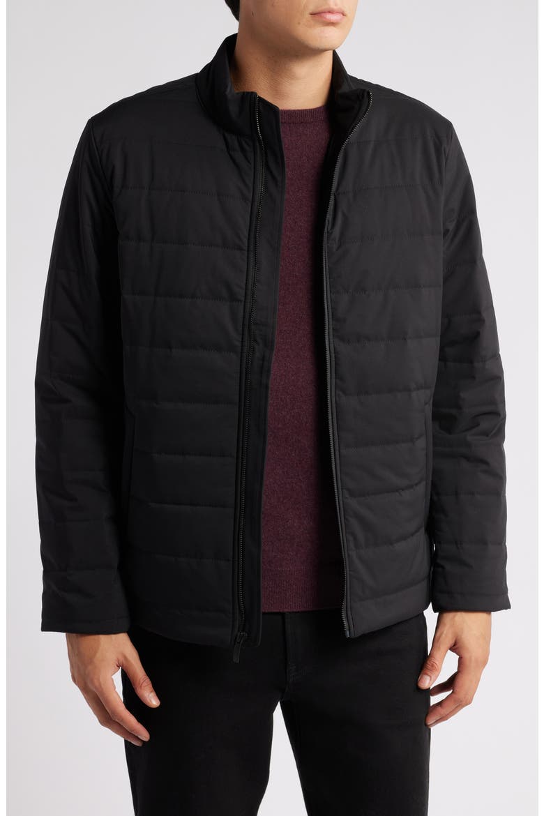 Quilted Insulated Jacket, Main, color, BLACK