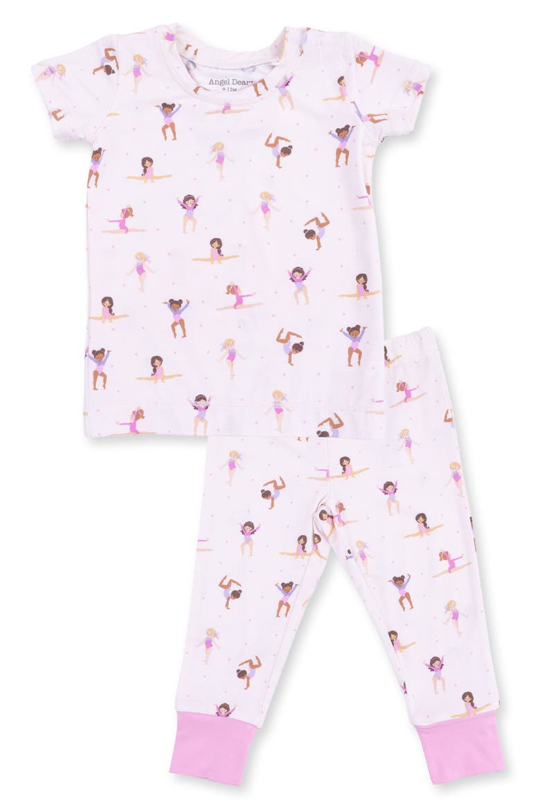 Kids' Tiny Tumblers Short Sleeve Pajamas, Main, color, PINK
