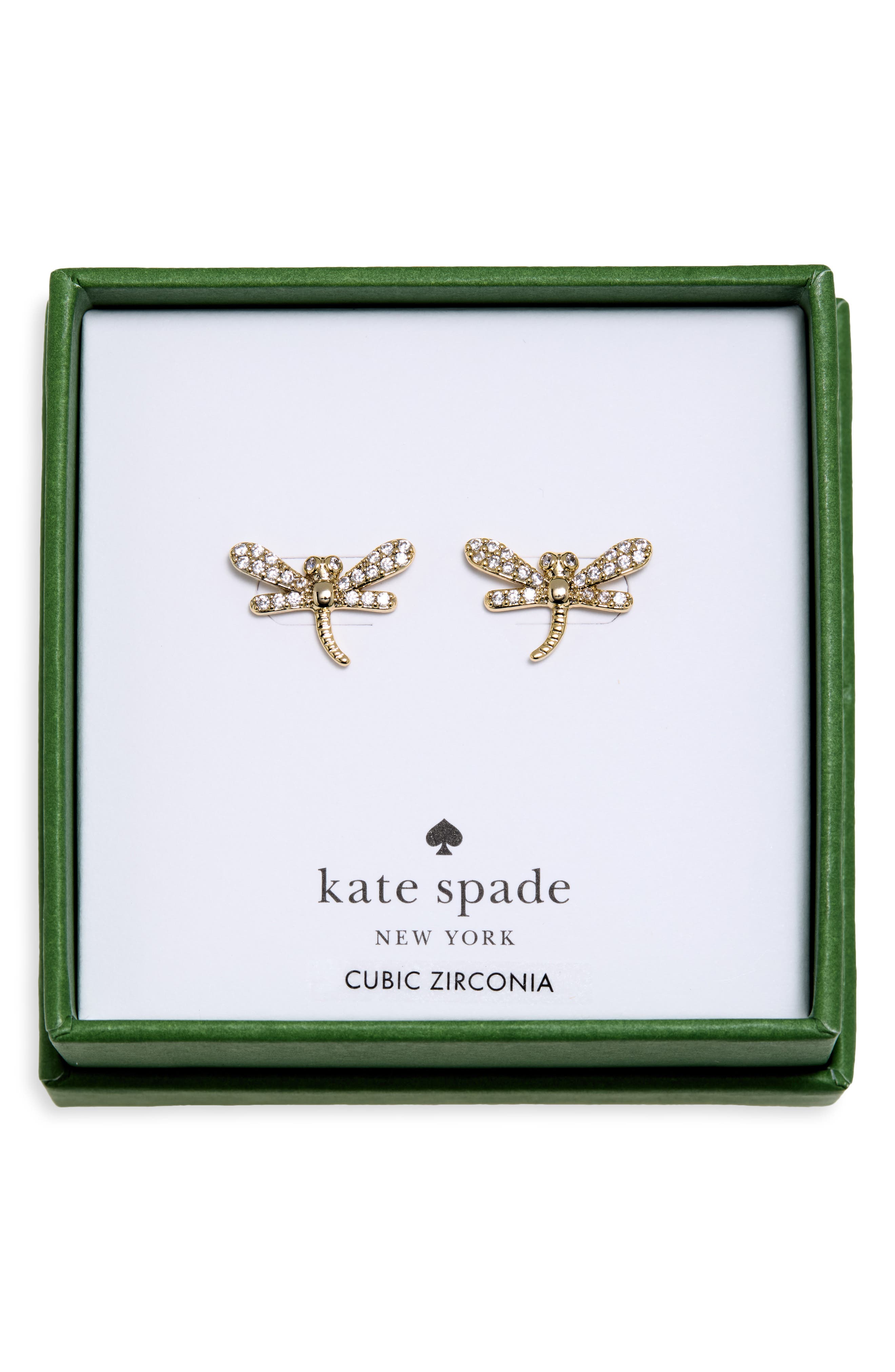Pavé Dragonfly Stud Earrings