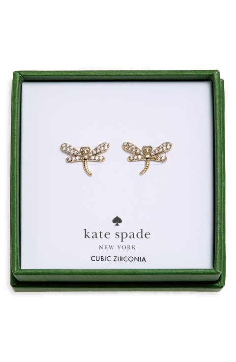Pavé Dragonfly Stud Earrings