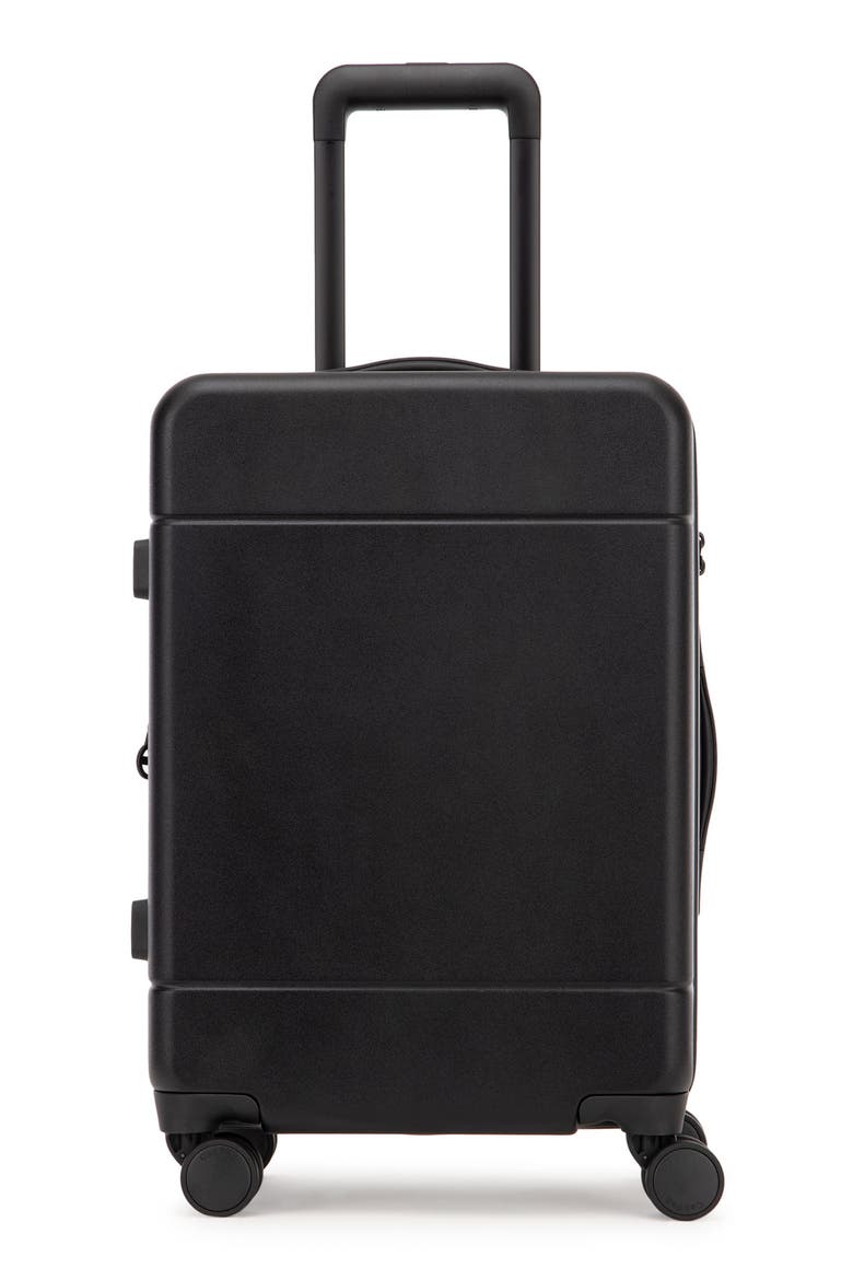 Hue 22-Inch Expandable Carry-On Suitcase, Main, color, BLACK