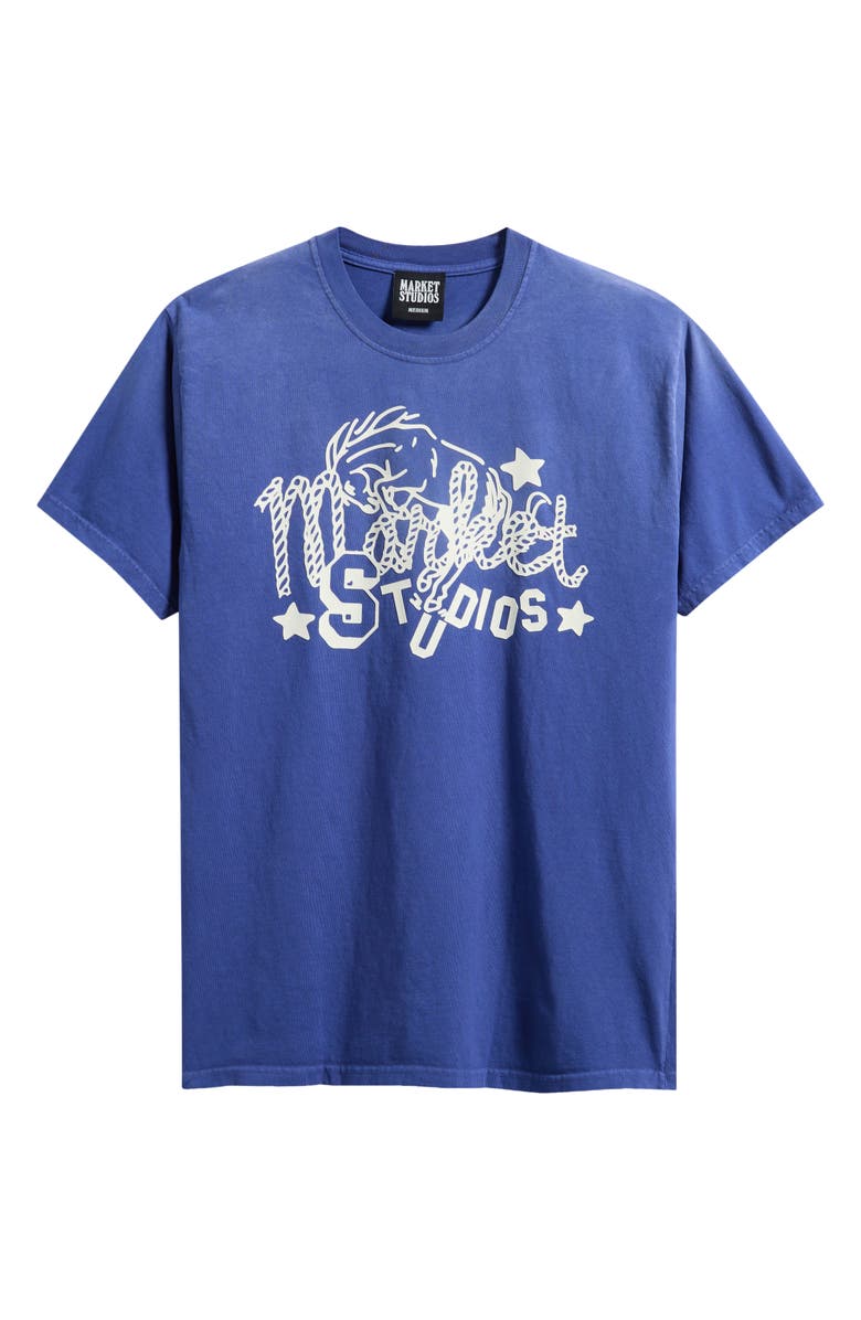 MARKET Old West Studios Cotton Graphic T-Shirt, Alternate, color, Skipper-Blue