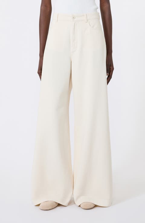 Canneti Wide Leg Cotton Pants