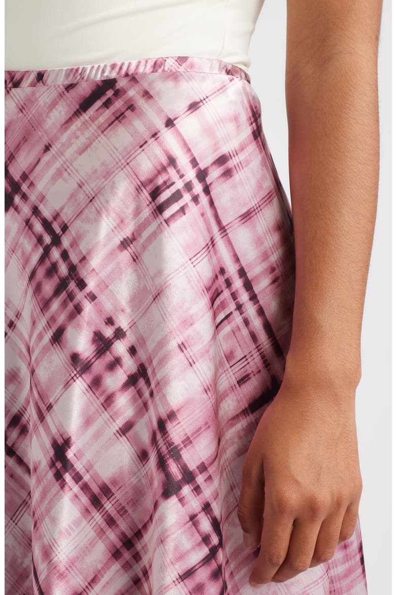 Savoy Print Bias Cut Maxi Skirt, Alternate, color, ROSE