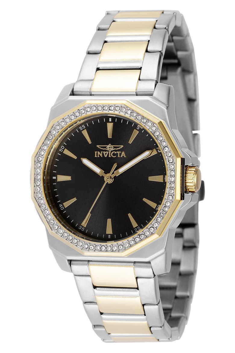 49111 Speedway Watch, Main, color, BLACK/ TWO TONE