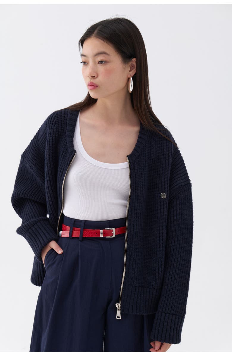 Nocturne Oversized Knit Cardigan, Alternate, color,