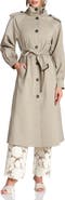Avec Les Filles Funnel Neck Maxi Trench Coat