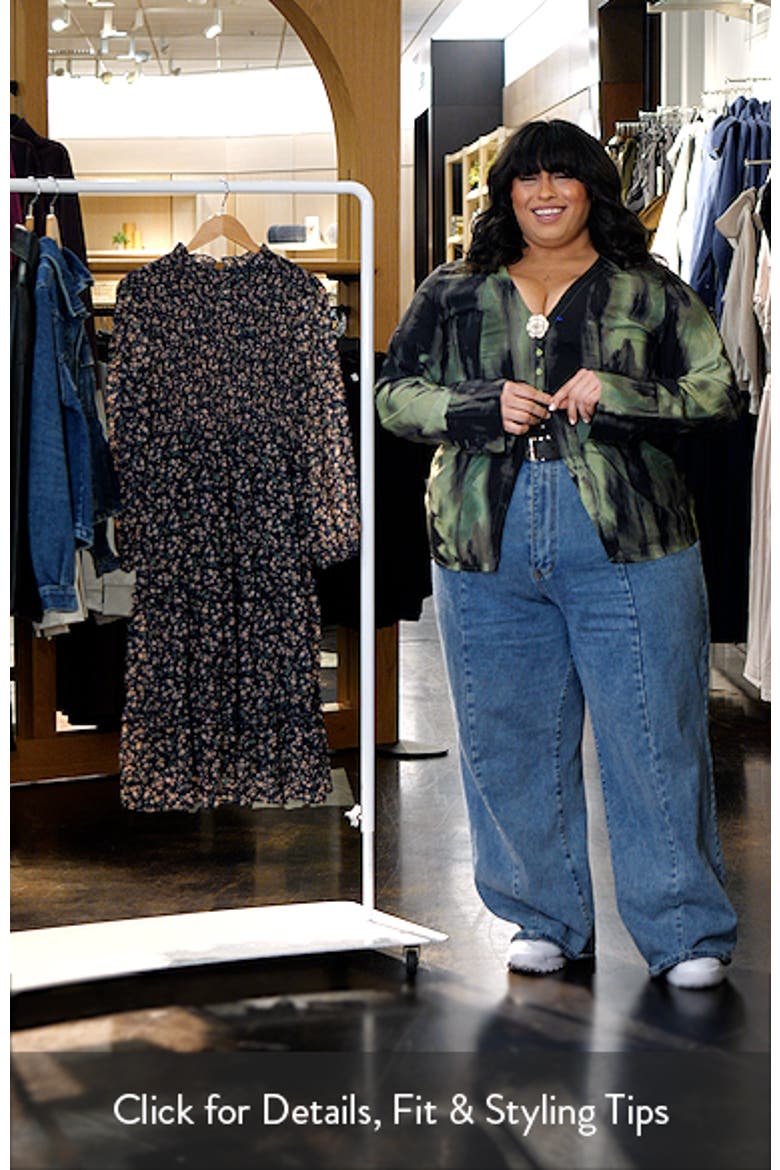 Edwina Floral Long Sleeve Tiered Midi Dress video