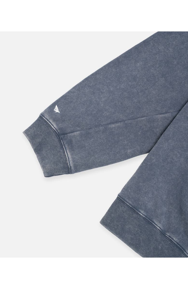 PAPER PLANES NY Felt Logo Sweatshirt, Alternate, color, Washed Navy