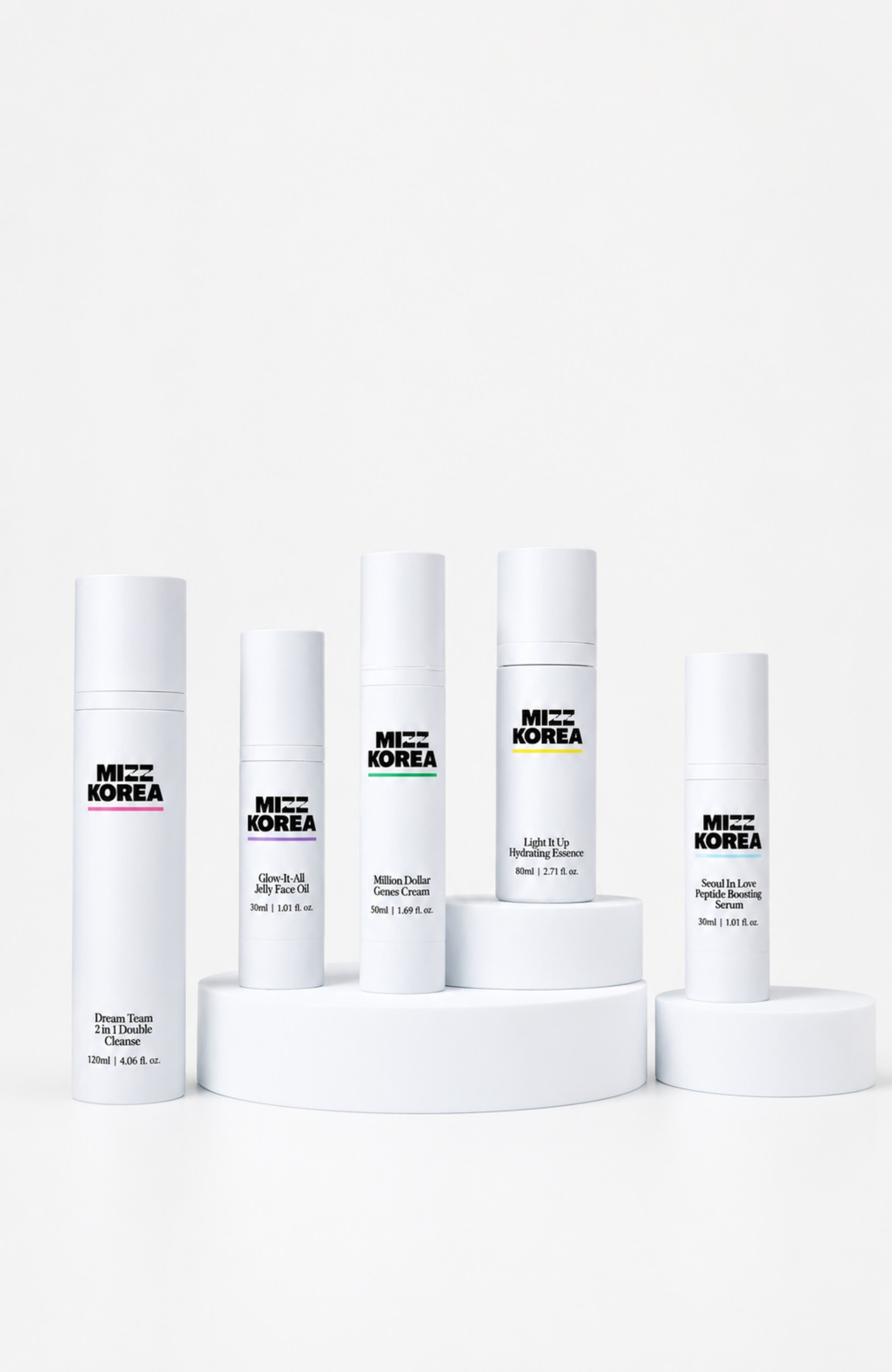 Mizz Korea K-Beauty Complete Skincare 5-Step Routine 5-Piece Set