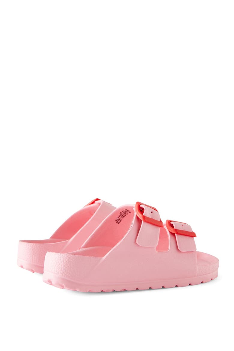 Kid's Twin Strap Slide, Alternate, color, Sunkissed Varsity Red