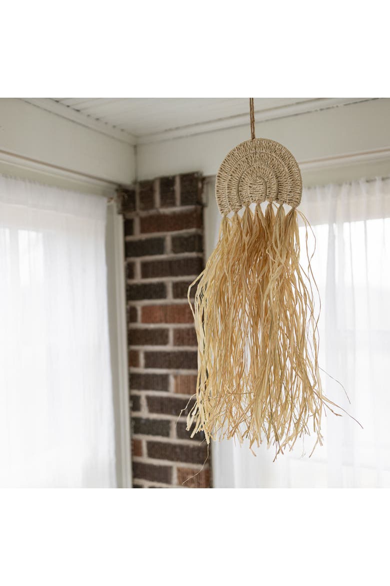 Harmony Arch Hanging Accent Seagrass & Raffia, Alternate, color, Beige