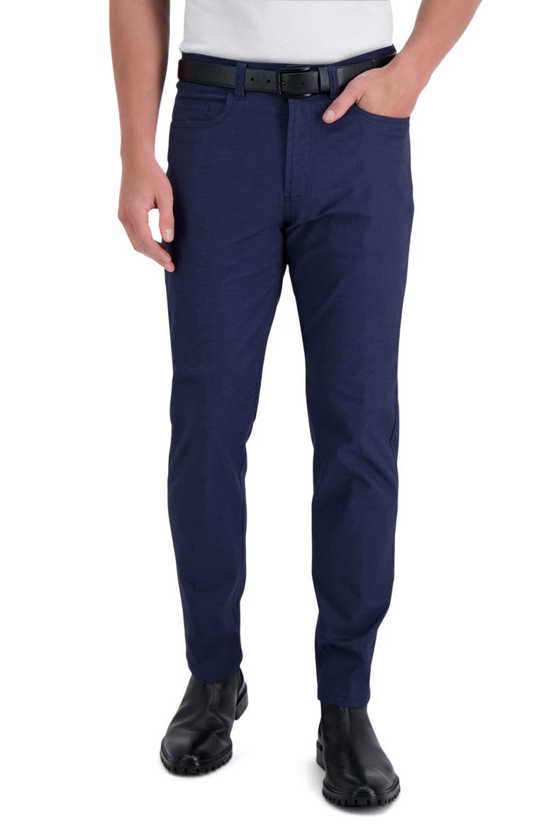 Technical Slim Fit Trousers, Main, color, INDIGO