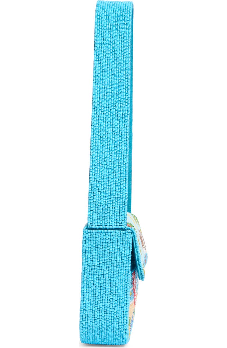 Collection XIIX Tropical Vacation Beaded Shoulder Bag, Alternate, color, Teal Multi