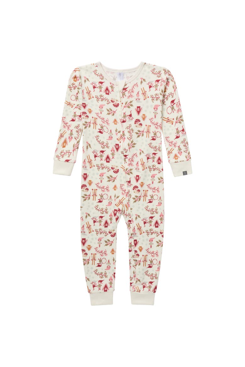 Snug Fitting Footless Pajamas, Alternate, color, Winter Joy