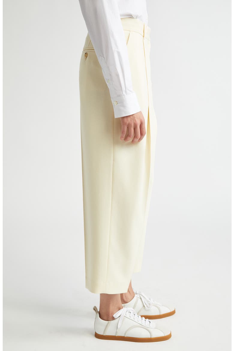 Pleat Front Straight Leg Pants, Alternate, color, BUTTER