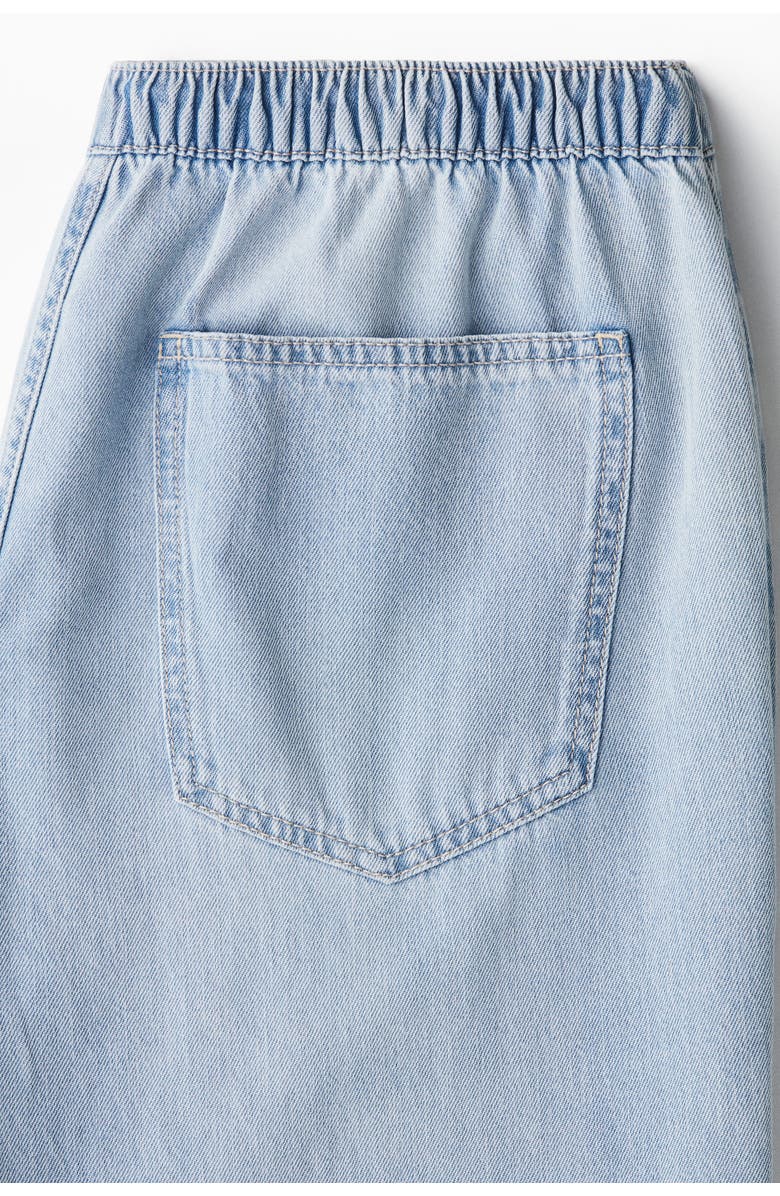 H&M Denim Drawstring Trousers, Alternate, color, 