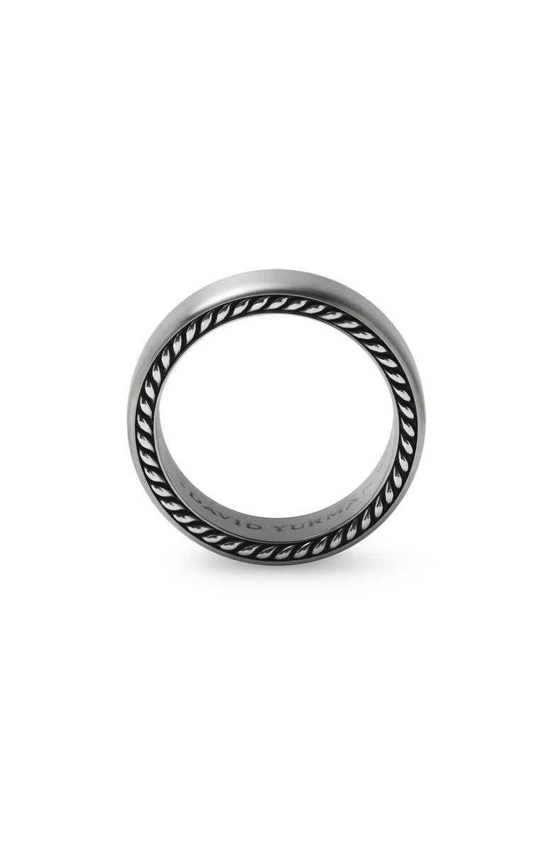 David Yurman 'Streamline' Band Ring, Alternate, color, Titanium/ Silver