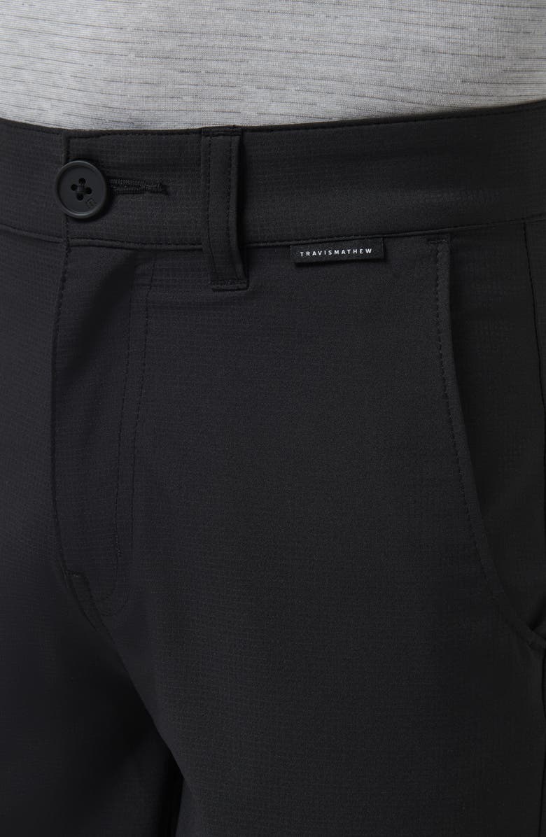 TravisMathew Kids' Wanderlust Flat Front Stretch Shorts, Alternate, color, Black