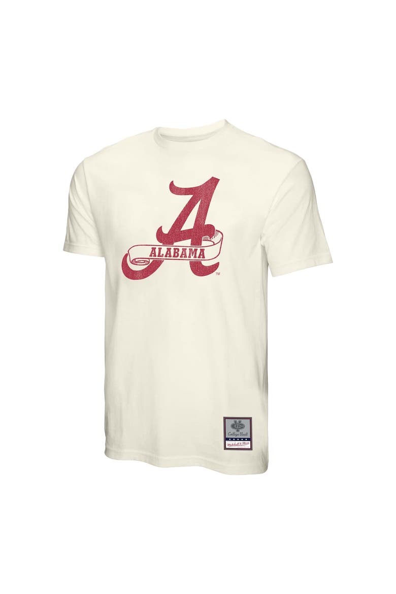 Men's Mitchell & Ness  Cream Alabama Crimson Tide Vintage Tone T-Shirt, Alternate, color, Cream