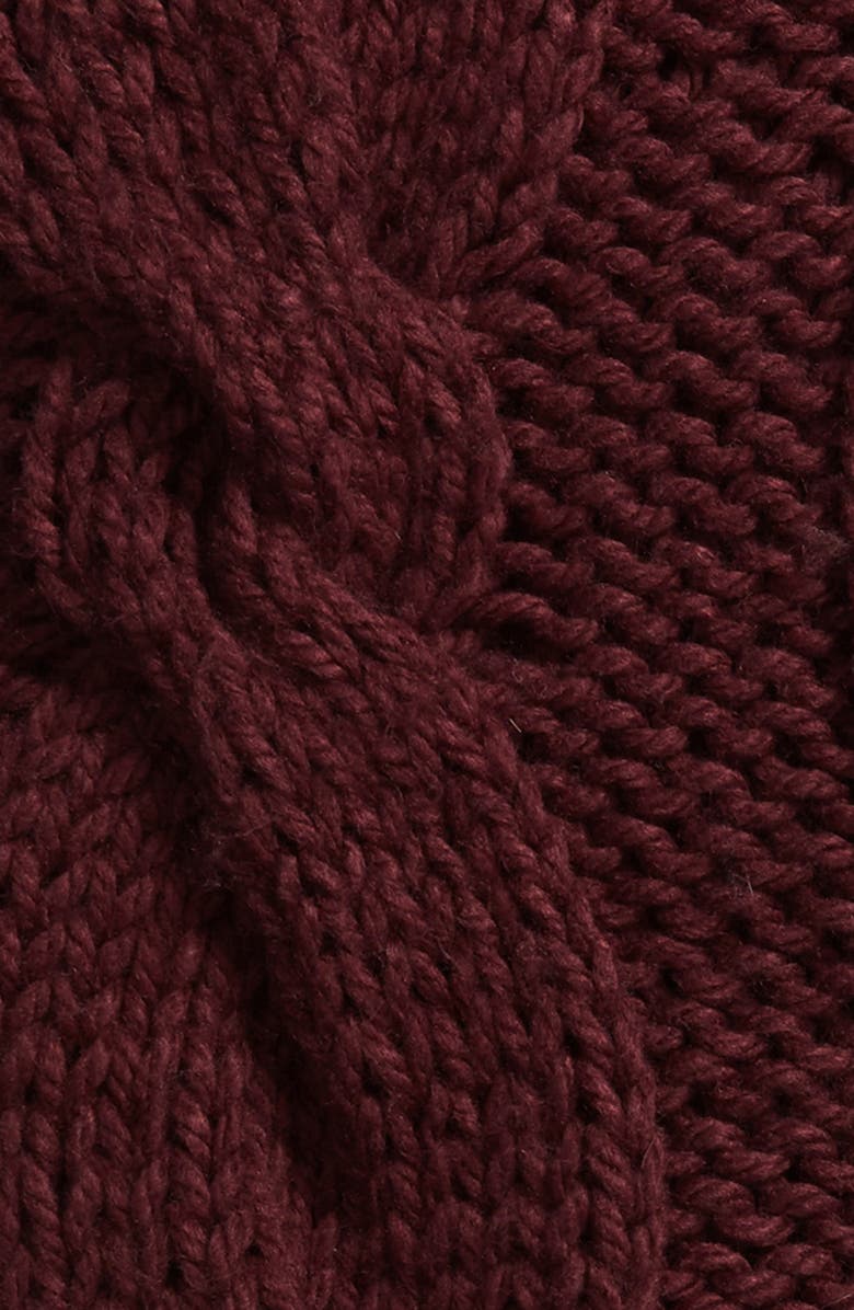 NORDSTROM AT HOME Cable Knit Tassel Throw Blanket, Alternate, color,