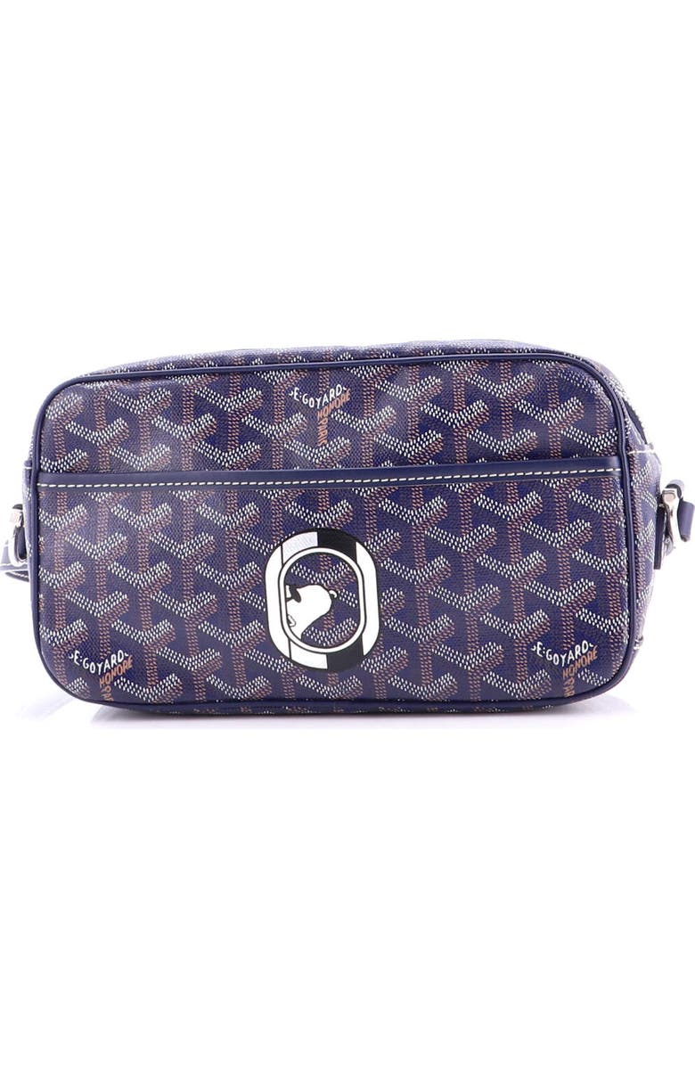 Pre-Owned Goyard Cap Vert Bag Printed Coated Canvas, Alternate, color, Blue