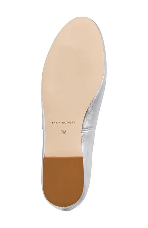 Jack Rogers Ellina Embellished Ballet Flat In Silver