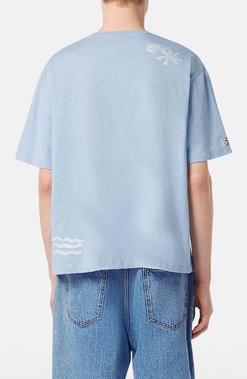 Scotch & Soda Loose Fit Slub Embroidery Tee