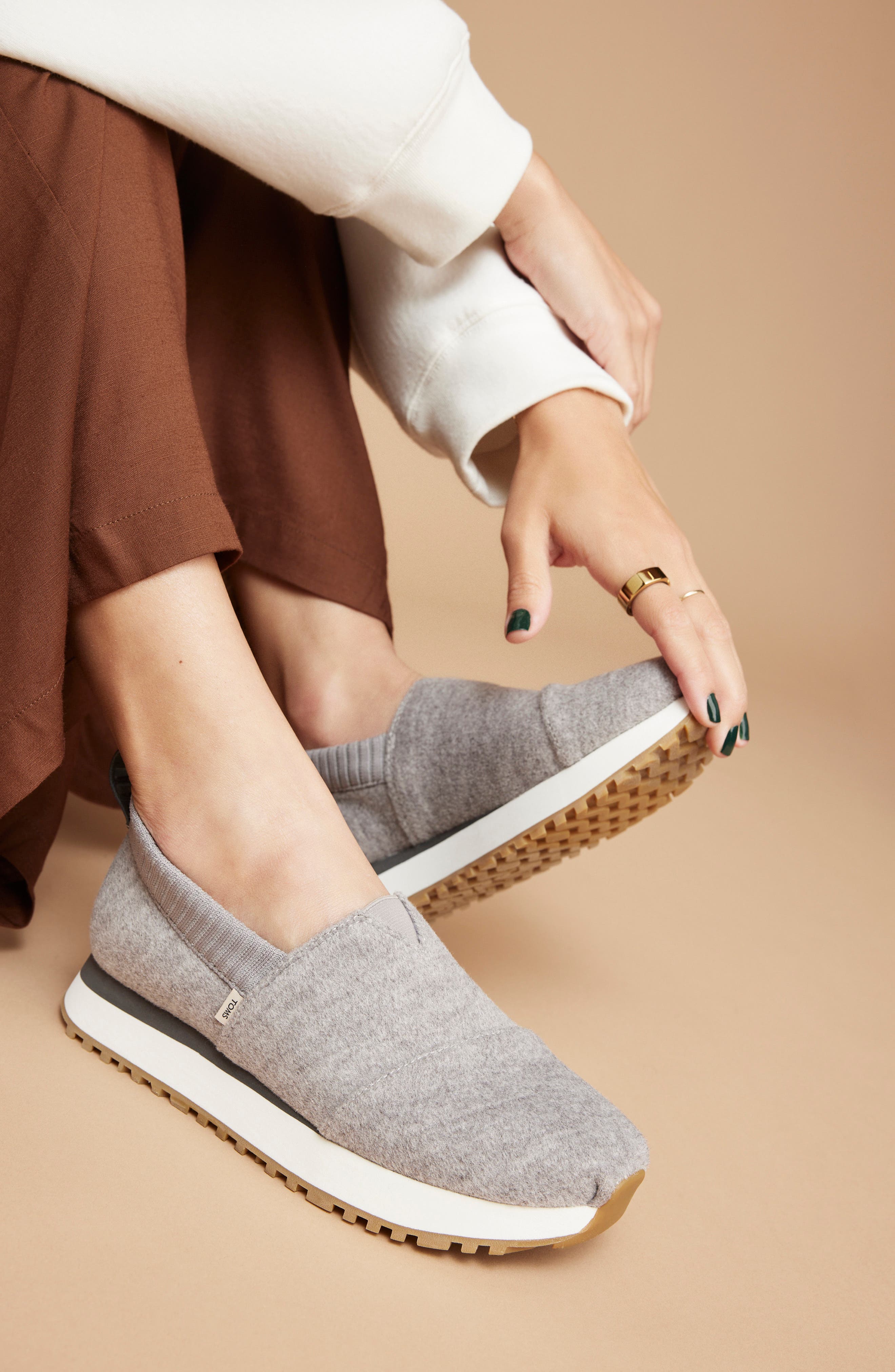 TOMS Alpargata Resident 2.0 Heritage Slip-On Sneaker, Alternate, color, Dark Grey